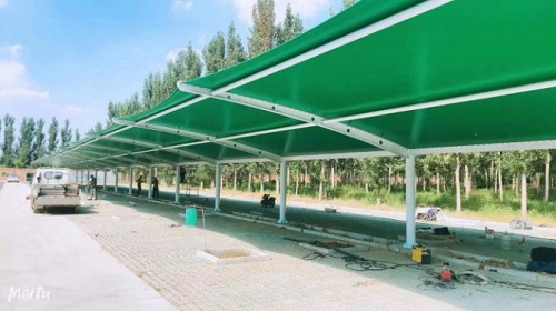 膜结构停车充电棚