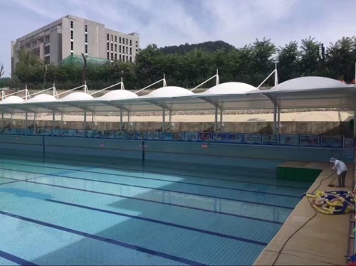 膜结构游泳池棚
